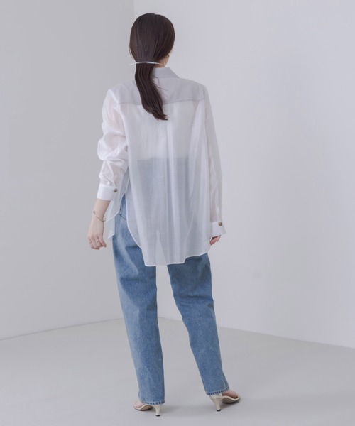 フロントレイヤードシアーテーラードジャケット Eimee Law