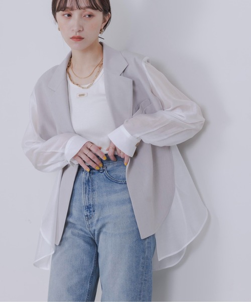 Eimee Law ジャケット テーラードジャケット フロントレイヤード