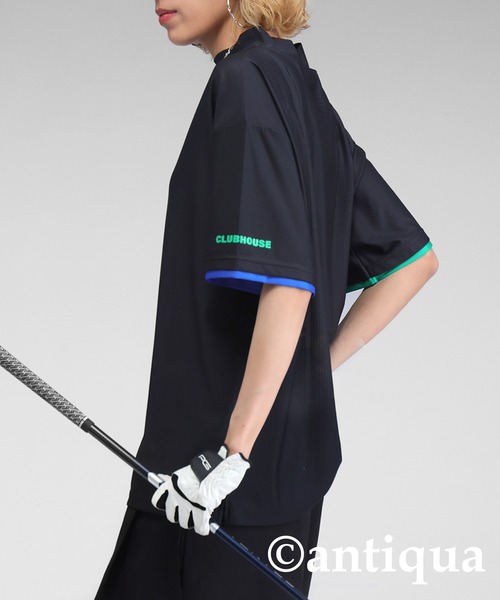 tシャツ 「STCH」メッシュライク配色トップス レディース メンズ