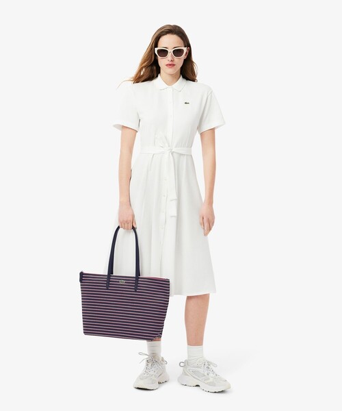 LACOSTE トートバッグ L.12.12コンセプトシーズナル ボーダー