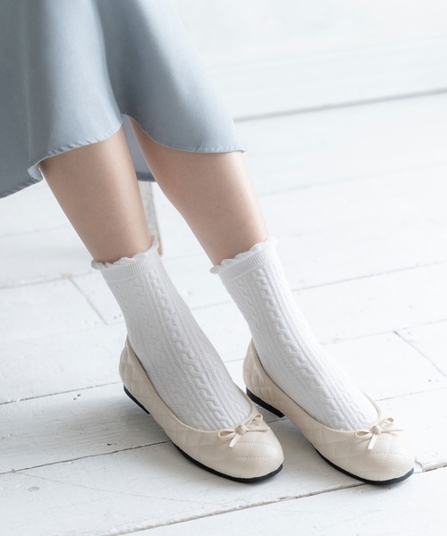 「DearMyLoveRose」 フラットパンプス 23cm レッド レディース_画像2