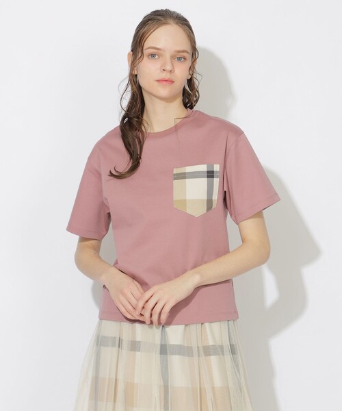 CB CRESTBRIDGE tシャツ チェックポケットTシャツ メンズ