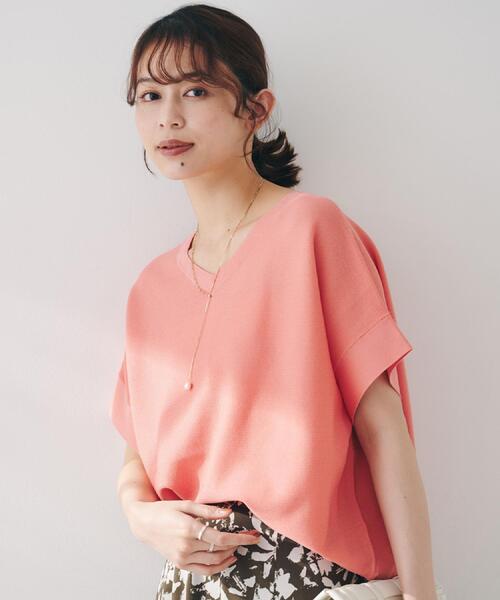 新品・未使用　最新アンタイトル　ニット 日本製/すっきり丈/トラッド】ラムウール ケーブルニット