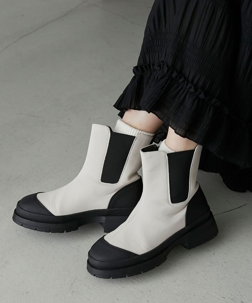 「forksy.」 ショートブーツ S ブラック レディース_画像3