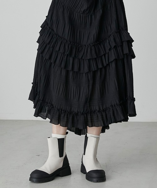 「forksy.」 ショートブーツ S ブラック レディース_画像6