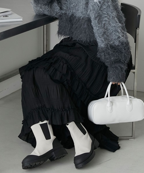 「forksy.」 ショートブーツ S ブラック レディース_画像7