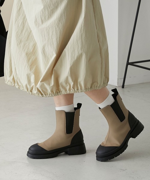 「forksy.」 ショートブーツ S ブラック レディース_画像9