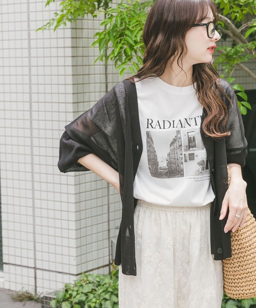 シアーVネックカーディガン HOUSE OF LOTUS｜シアーVネックカーディガン | Rakuten Fashion