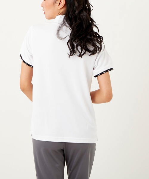 FILA ホワイト Tシャツ 半袖 メッシュ FILA（フィラ） ポロシャツ ポロ メッシュ半袖ポロシャツ レディース