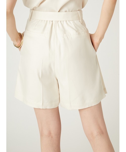 FRAY I.D パンツ ウォッシャブルクールサテンショートパンツ