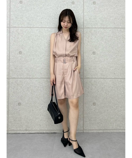 FRAY I.D パンツ ウォッシャブルクールサテンショートパンツ