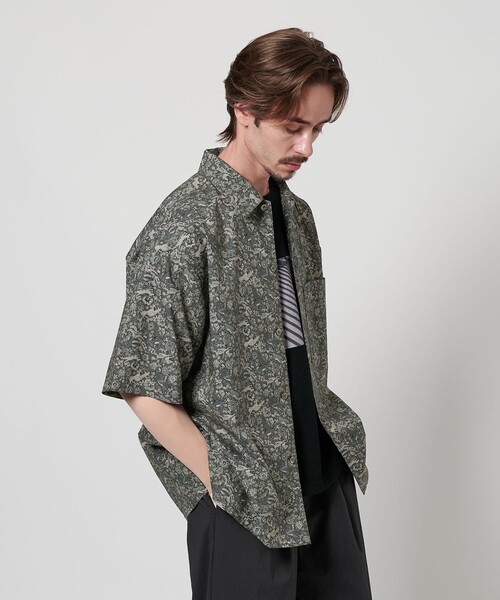 beauty＆youth ロンシャン ペイズリー キャンプカラー グランデシャツ BEAUTY＆YOUTH UNITED ARROWS シャツ ロンシャン アニマル