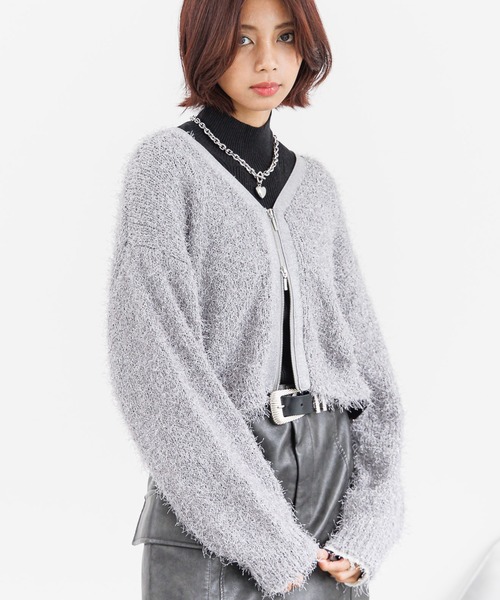 PAGEBOY（ページボーイ） ニットカーディガン FREE グレー レディース