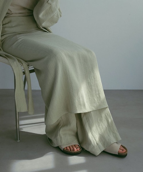 ETRE TOKYO パンツ レノクロスセミワイドパンツ レディース