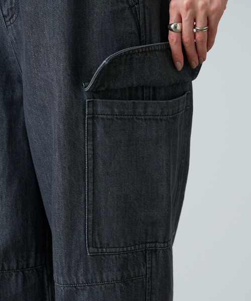 [CIAOPANIC TYPY] обработка Denim брюки MEDIUM черный женский 