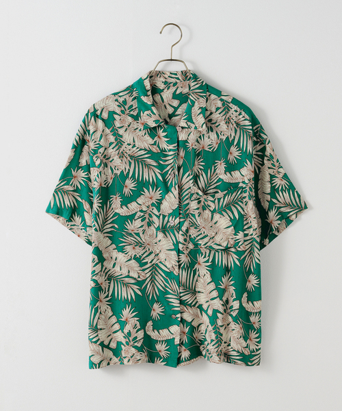 Spick＆Span ブラウス シャツ 「一部店舗限定」レーヨンアロハシャツ 