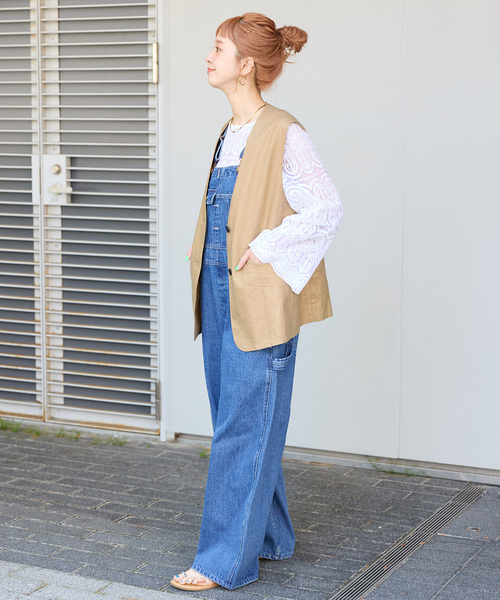 B.C STOCK ベスト ジレ 「追加2」フレンチリネンジレ レディース