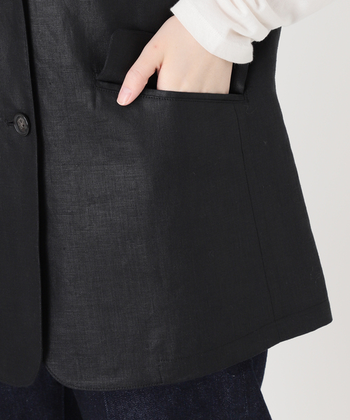 B.C STOCK ベスト ジレ 「追加2」フレンチリネンジレ レディース