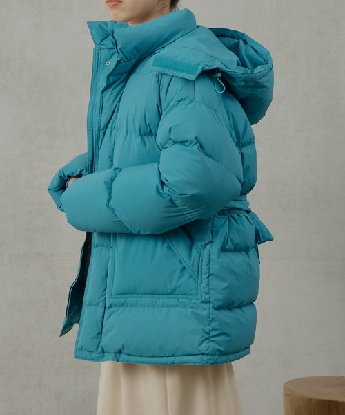 earthy_（アーシー） 「earthy」 ダウンジャケット MEDIUM イエロー