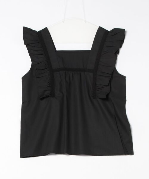 STYLEBLOCK ブラウス シャツ ブロードノースリーブフリル
