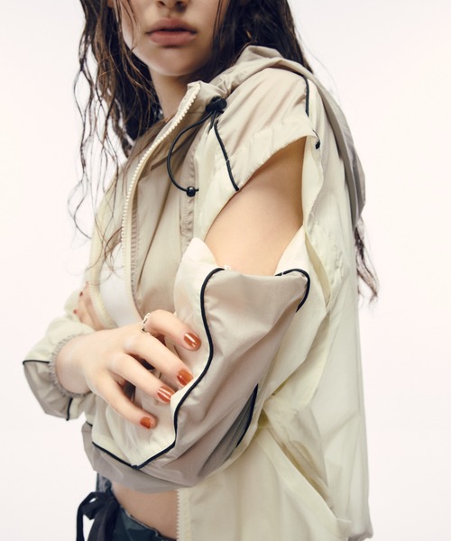 AVIREX ブルゾン ジャンバー SHEER COLOR SCHEME HOODIE JACKET