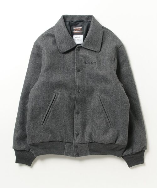 SKOOKUM（スクーカム） スタジャン L ダークグレー メンズ : ZOZOTOWN