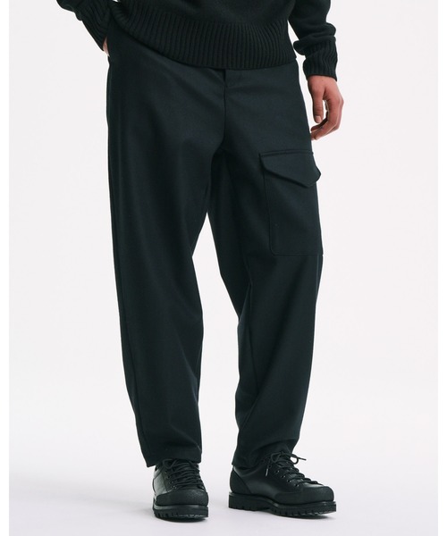 SOPHNET.（ソフネット） パンツ LIGHT MELTON WOOL ROYAL NAVY PANTS