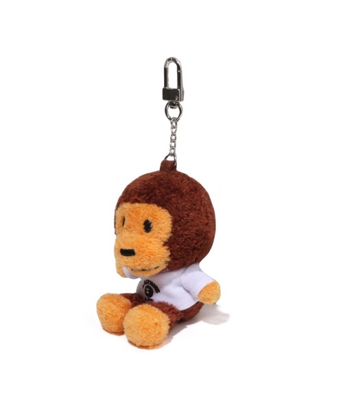 A BATHING APE キーホルダー BABY MILO COLLEGE TEE PLUSH DOLL