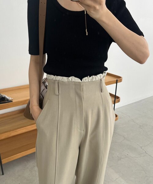 CAPRICIEUX LE'MAGE（カプリシューレマージュ） パンツ フリルウエスト