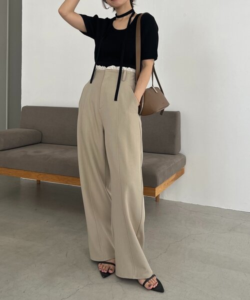 CAPRICIEUX LE'MAGE（カプリシューレマージュ） パンツ フリルウエスト