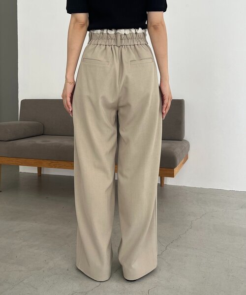 【美品】CAPRICIEUX LE'MAGE フリルウエストパンツ S CAPRICIEUX LE'MAGE（カプリシューレマージュ） パンツ フリルウエスト