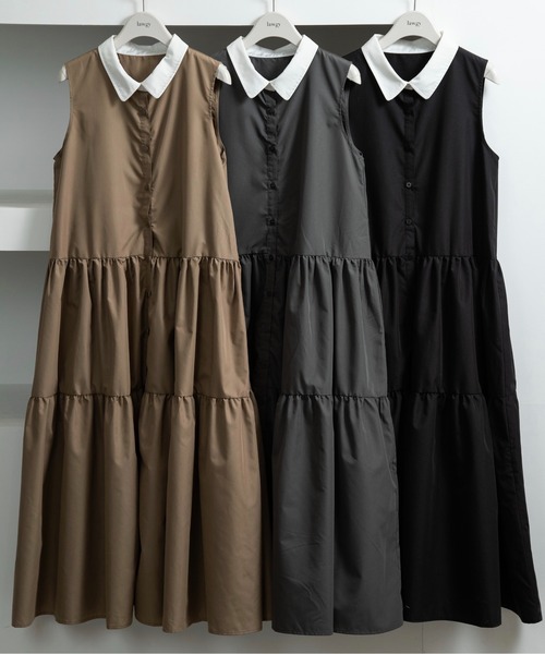 ワンピース OHGA TIERED ONEPIECE カットジャカードワンピース｜BIGI online store - ビギ