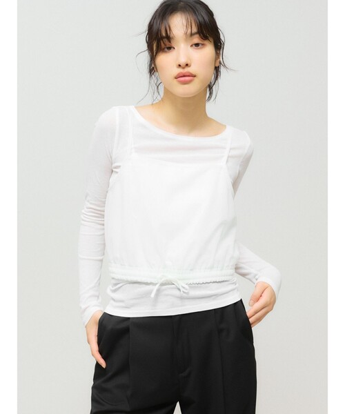 tシャツ MIDIUMISOLID for Ladies キャミソールトップスアンサンブル レディース