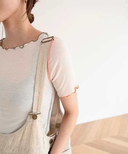 「CANAL JEAN」 「red chop works」半袖カットソー 38 オフホワイト レディース