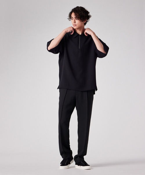 PS Paul Smith パンツ ライトドライテクスチャー テーパードパンツ