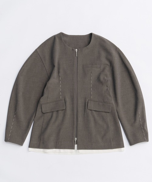 MAISON SPECIAL（メゾンスペシャル） ジャケット ノーカラージャケット