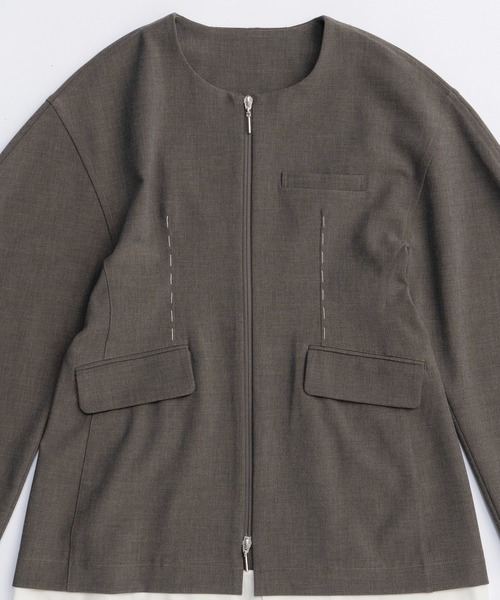 MAISON SPECIAL（メゾンスペシャル） ジャケット ノーカラージャケット