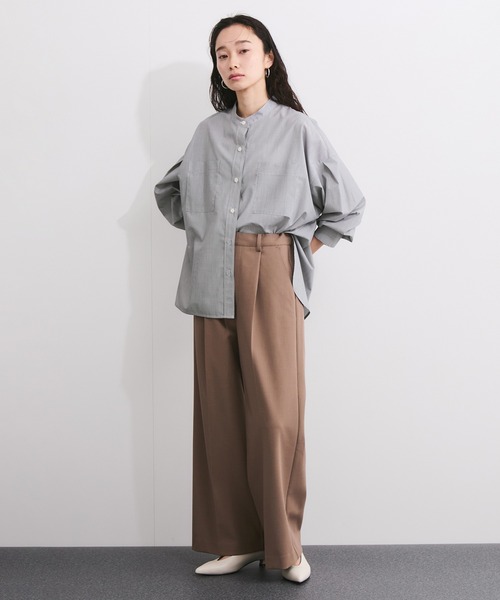 LE CERCLE par rope' ブラウス シャツ ブロードバンドカラーブラウス