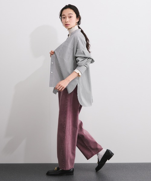 LE CERCLE par rope' ブラウス シャツ ブロードバンドカラーブラウス