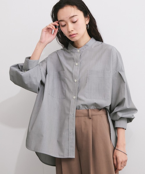 LE CERCLE par rope' ブラウス シャツ ブロードバンドカラーブラウス