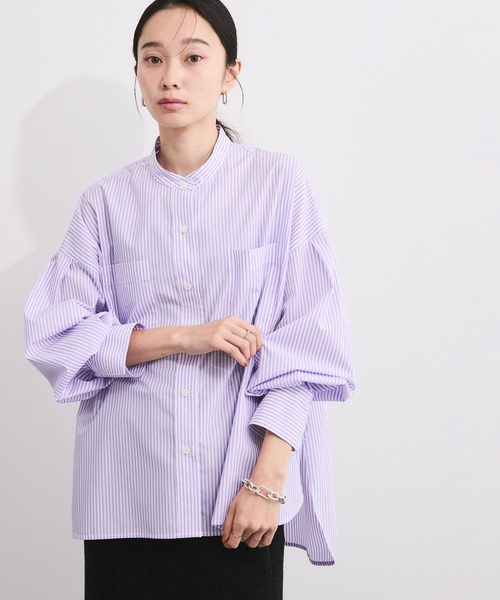 LE CERCLE par rope' ブラウス シャツ ブロードバンドカラーブラウス