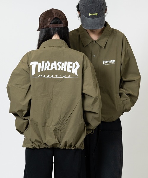 THRASHER（スラッシャー） ナイロンジャケット 「at」「THRASHER