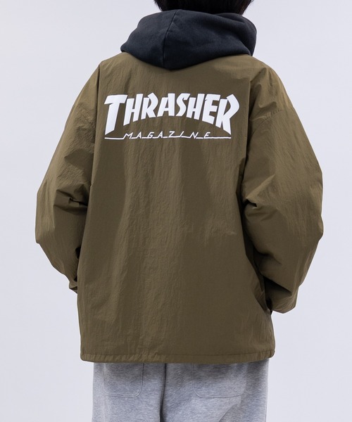 THRASHER（スラッシャー） ナイロンジャケット 「at」「THRASHER