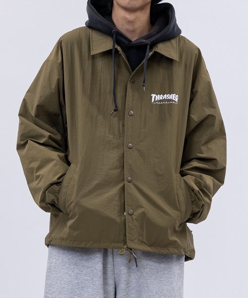 THRASHER（スラッシャー） ナイロンジャケット 「at」「THRASHER