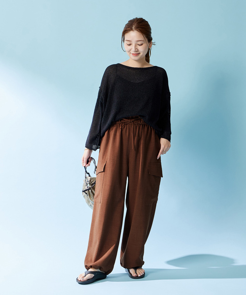 「JOURNAL STANDARD」 カーゴパンツ 38 ブラウン レディース