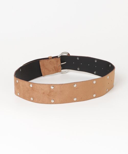 ベルト suede double studs belt / スエードダブルスタッズベルト