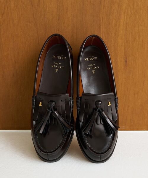LANVIN en Bleu ローファー 「23.0〜24.0cm」HARUTA キルト