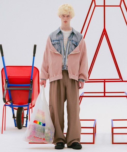 デニムジャケット gジャン TWO-IN-ONE DENIM JACKET メンズ レディースの画像