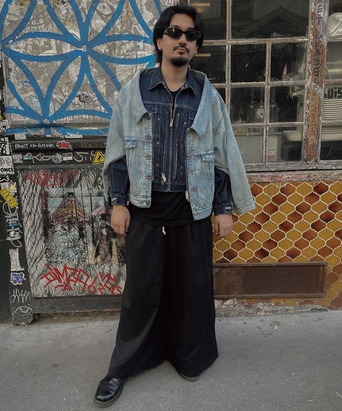 デニムジャケット gジャン TWO-IN-ONE DENIM JACKET メンズ レディースの画像