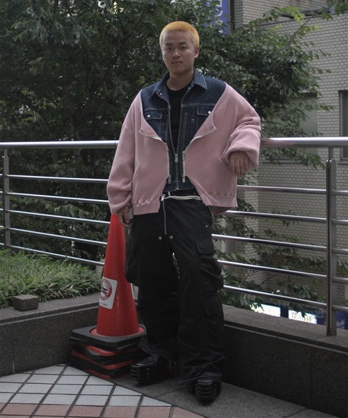 デニムジャケット gジャン TWO-IN-ONE DENIM JACKET メンズ レディースの画像
